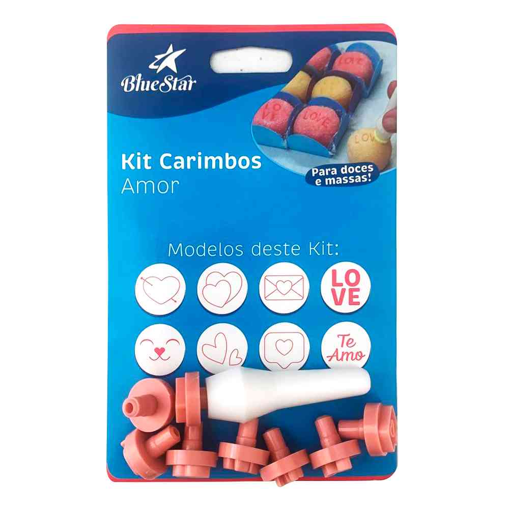 Imagem de Kit Carimbos Amor Mini - 9pçs - BLUESTAR
